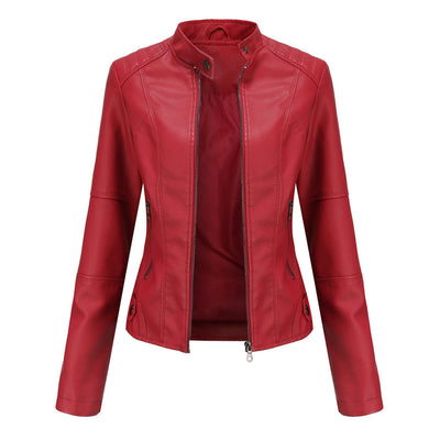 Veste Cuir Végan | Style Motard | Coupe Cintrée