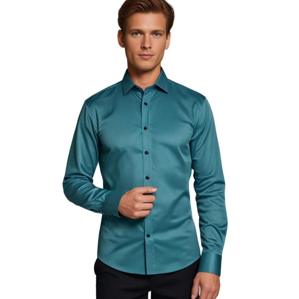 Morgan | Chemise Les Boutons Pour Hommes | Longue Manche