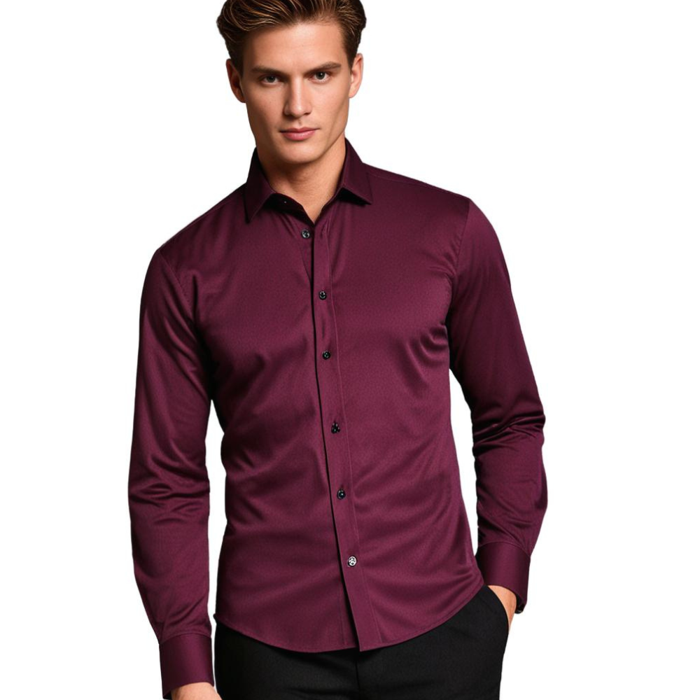 Morgan | Chemise Les Boutons Pour Hommes | Longue Manche