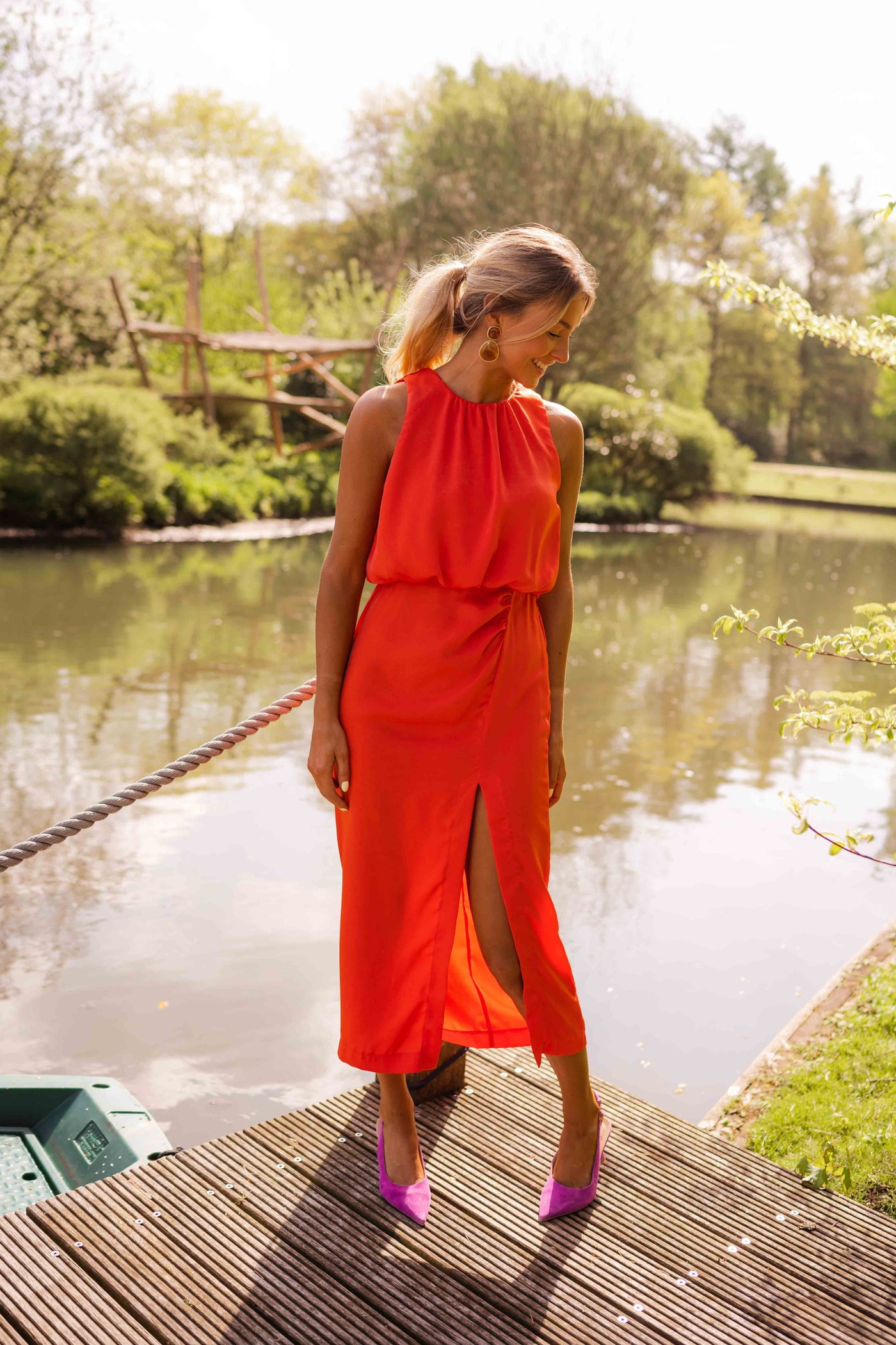 Isla™ | Robe Midi Sans Manches