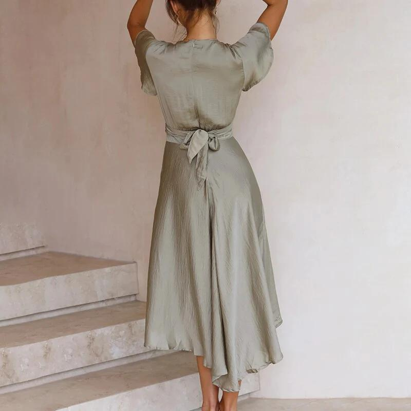 Femme Boheme Midi Robe d’été – Mable
