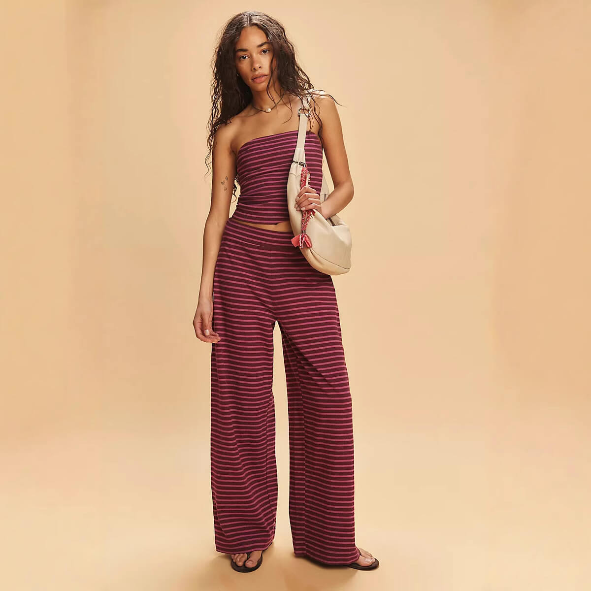 Lesli™ | Ensemble Deux Pièces Rayé Élégant