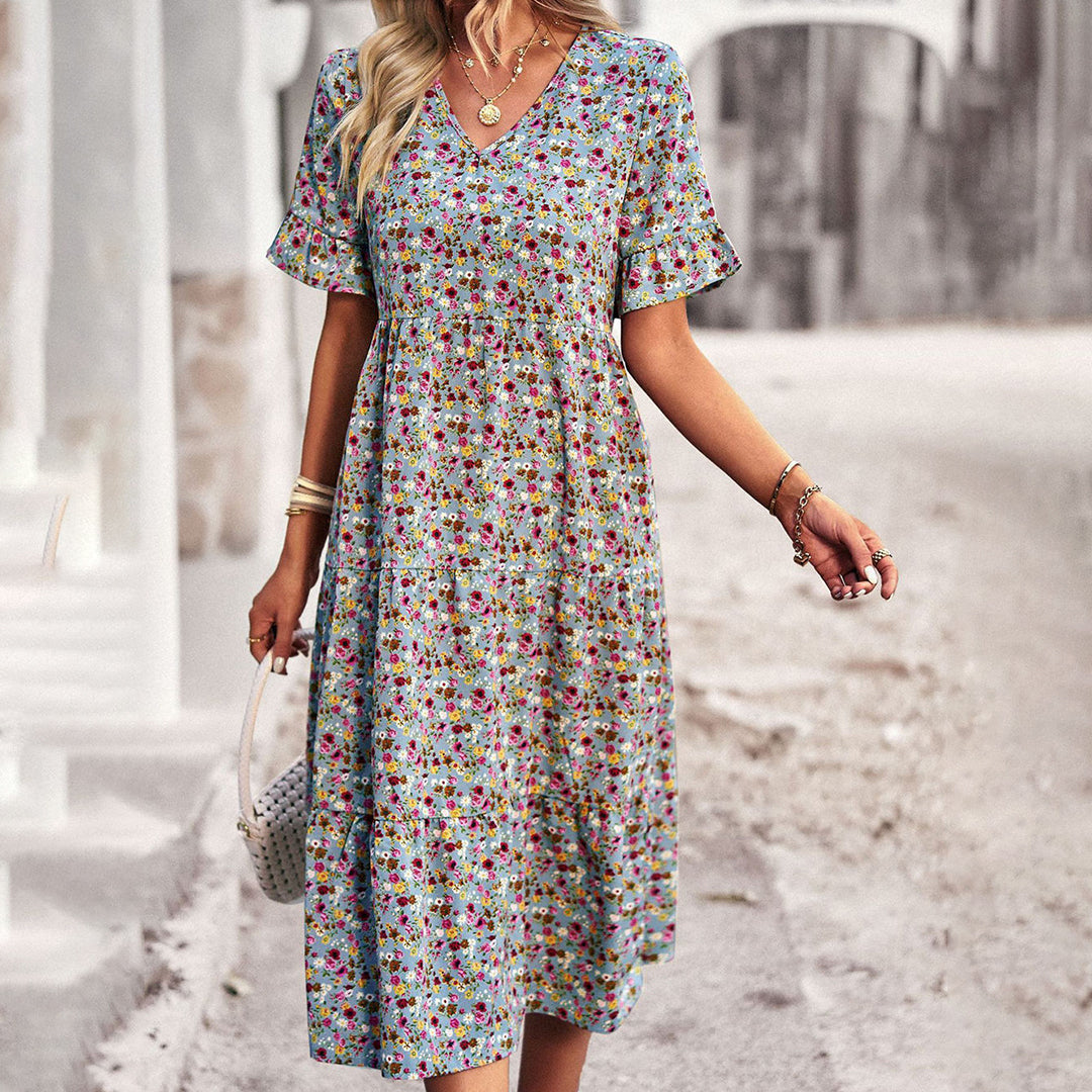 Robe Fleurie Décontractée | Élégance Estivale | Légère et Aérienne