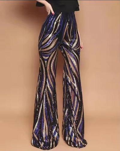 Gabriella | Pantalon Évasé pour femme | Paillettes