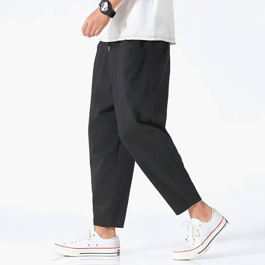 Pantalon court urbain en coton