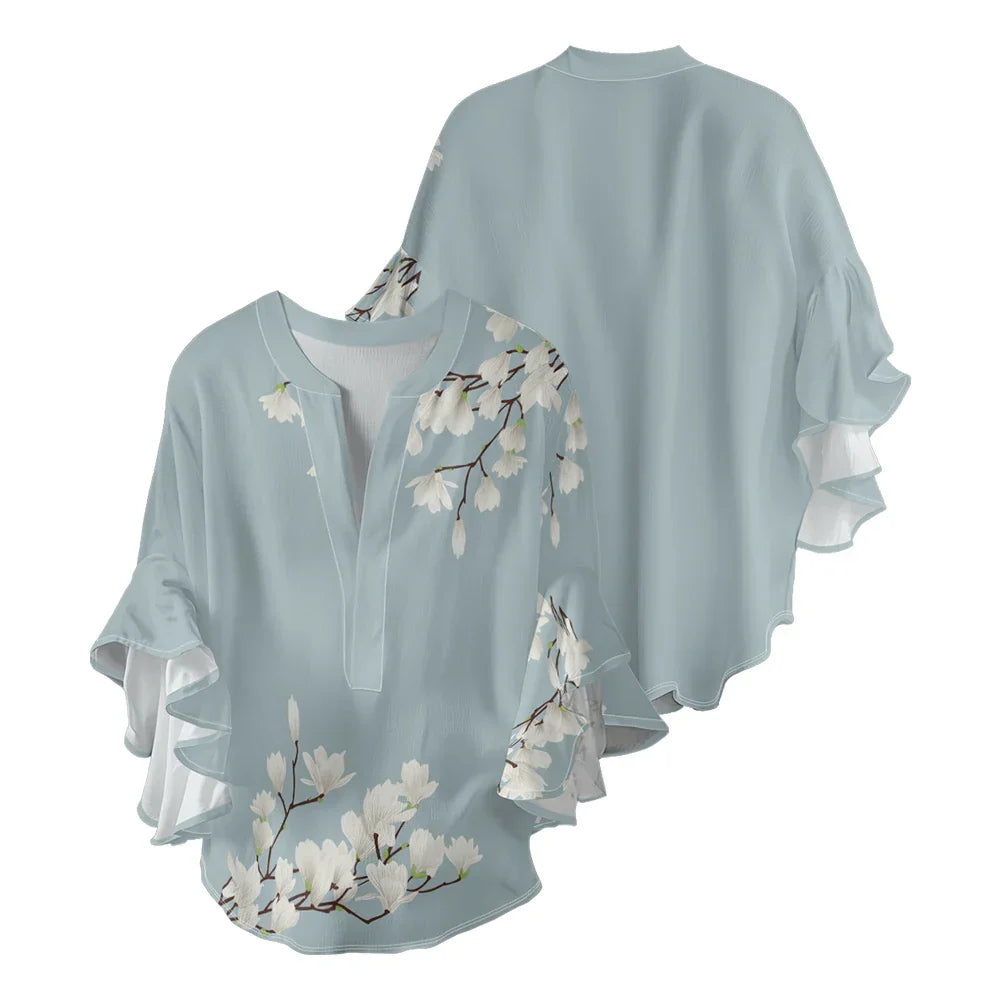 Blouse d'été "Fête au jardin" – Intemporelle & chic