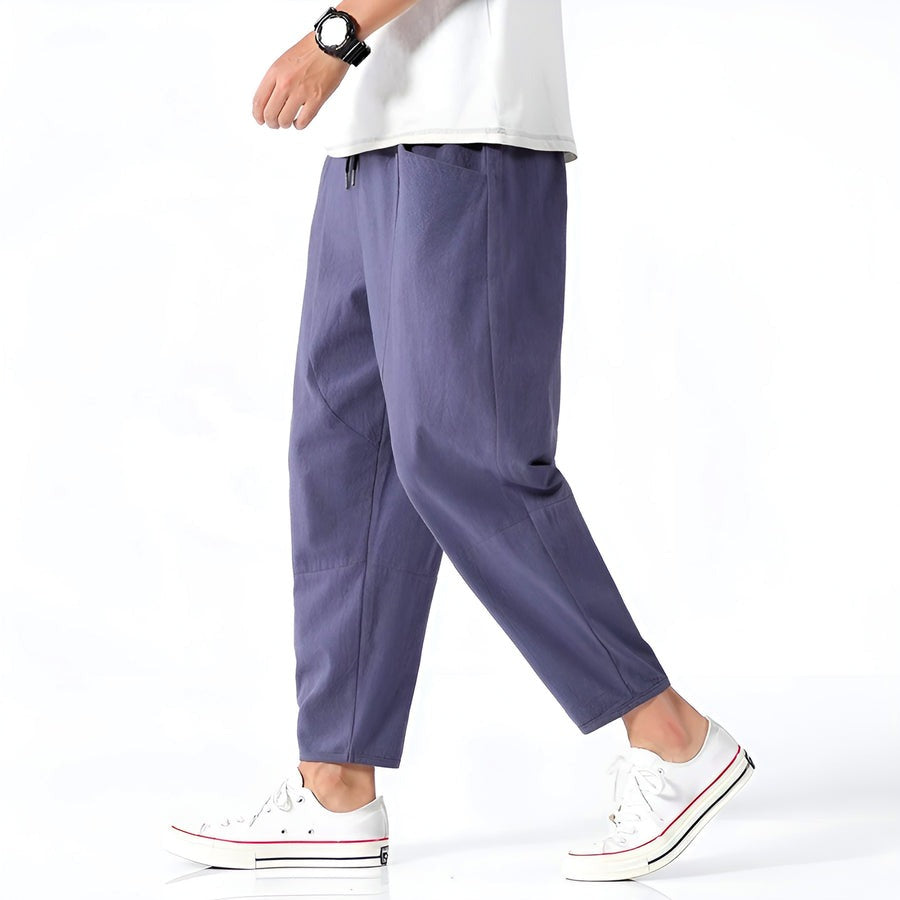 Pantalon court urbain en coton