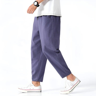 Pantalon court urbain en coton