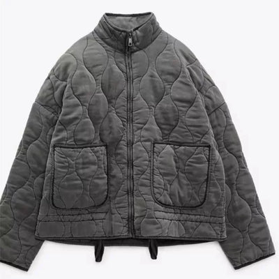 Zara™ | Veste en Coton Matelassée Vintage