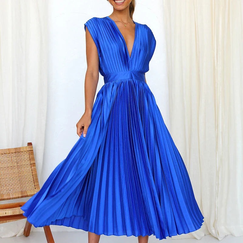 ROBE LONGUE PLISSÉE