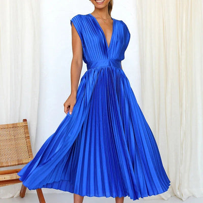 ROBE LONGUE PLISSÉE