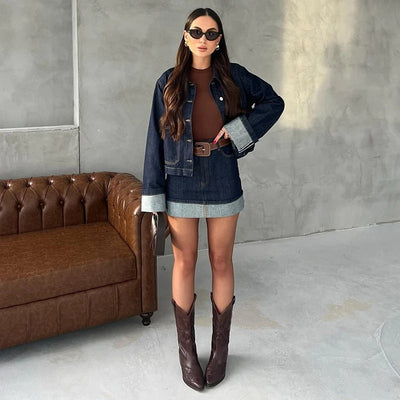 Ensemble en denim - Veste & Jupe