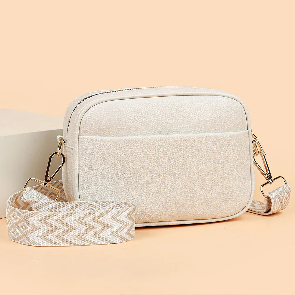 Sac à bandoulière en cuir raffiné Zara