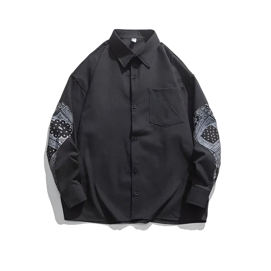 Chemise en coton à motif cachemire