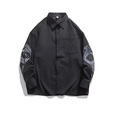 Chemise en coton à motif cachemire