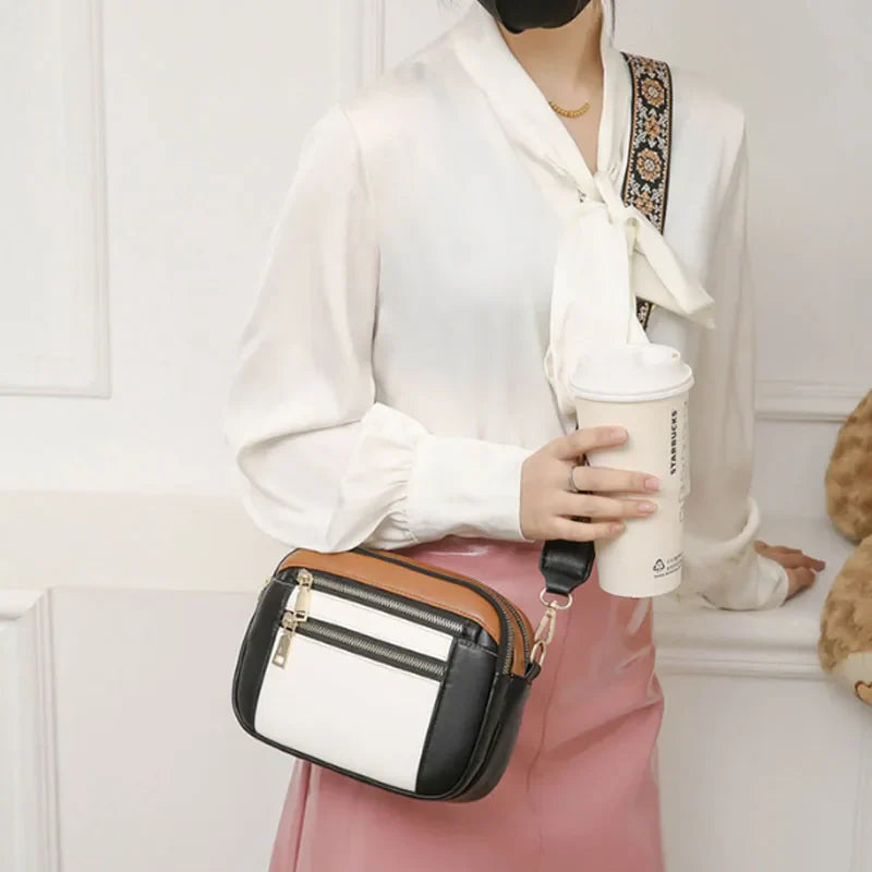 Violet | Sac à bandoulière en cuir refined