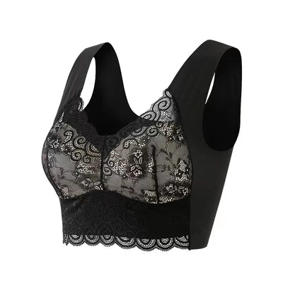 Soutien-gorge femme – Coupe sans couture – Détail en dentelle – Maintien sans armature