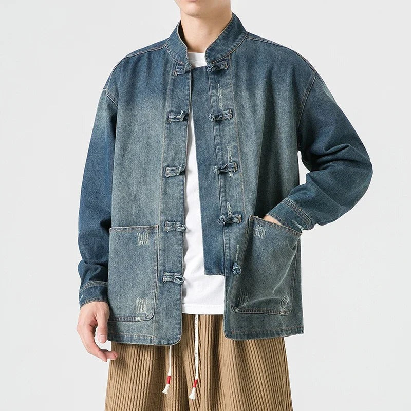 Chemise en jean délavée Neo