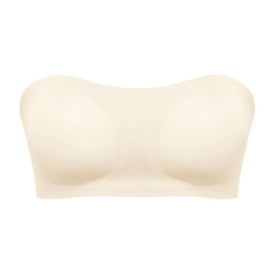 Soutien-gorge femme sans bretelles – Push-up sculptant – Maintien antidérapant – Finition invisible