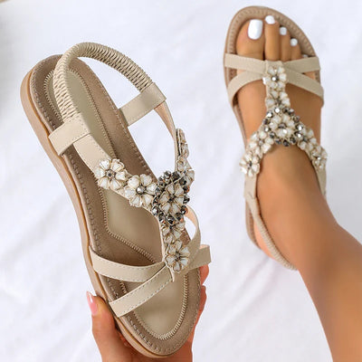 Kim| Sandales pour femmes Bling Cristal Été