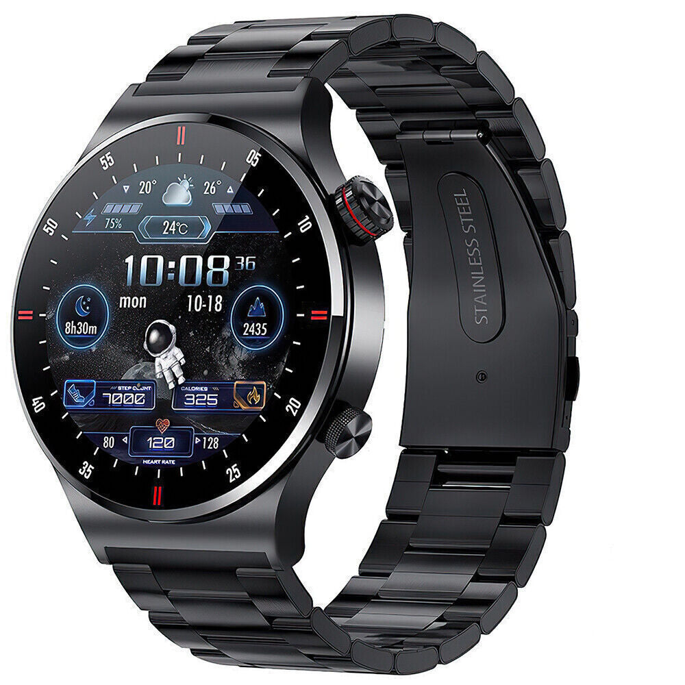 Smartwatch Santé Moniteur de fréquence cardiaque ECG Traceur de tension artérielle Fitness
