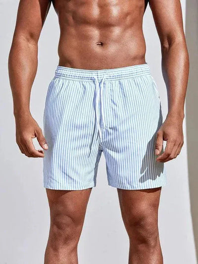 Short de bain homme – Coupe décontractée – Tissu séchage rapide – Taille ajustable