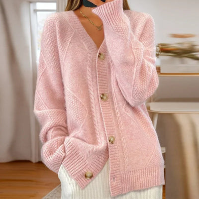 Cardigan Texturé | Boutons Bois | Chaleur Douce