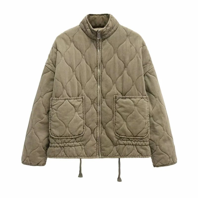 Zara™ | Veste en Coton Matelassée Vintage