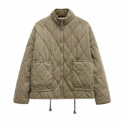 Zara™ | Veste en Coton Matelassée Vintage
