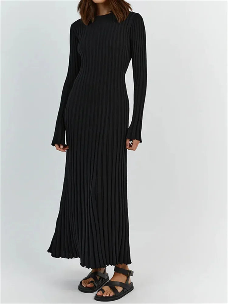 Sophie™ - Robe maxi tricotée élégante