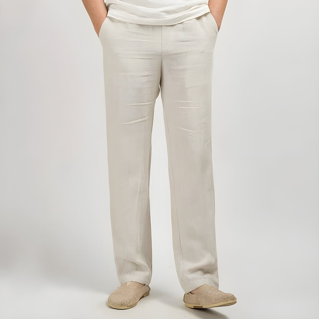Pantalon en lin Hampton