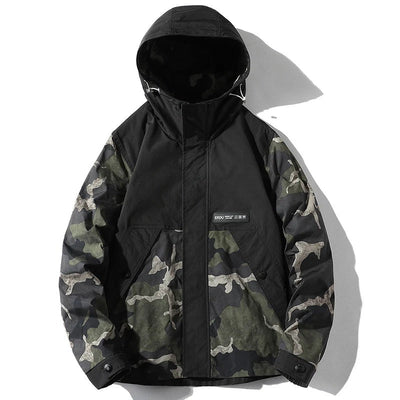 Veste camouflage fendue