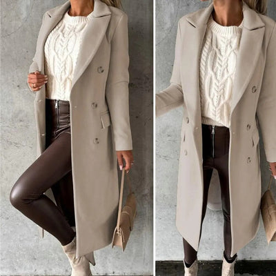 DESIREE™ | MANTEAU LONG AVEC DOUBLE BOUTON
