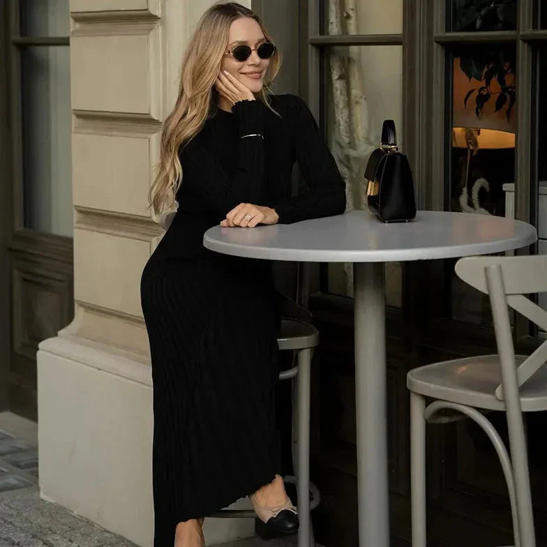 Sophie™ - Robe maxi tricotée élégante