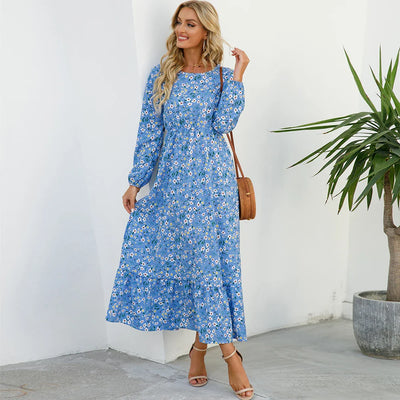 Lillith™ | Robe Bohème Longue à Imprimé Fleuri