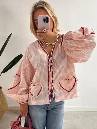 Isabelle™ | blouse élégante en forme de cœur