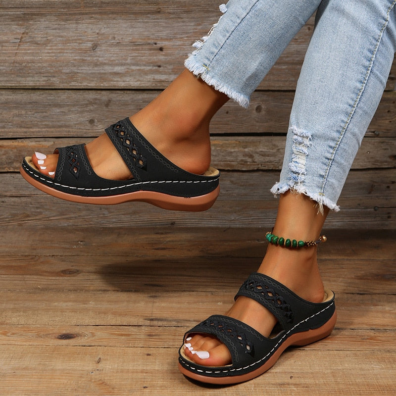 Oliva | Sandales A Enfiler Pour Femme | Confort