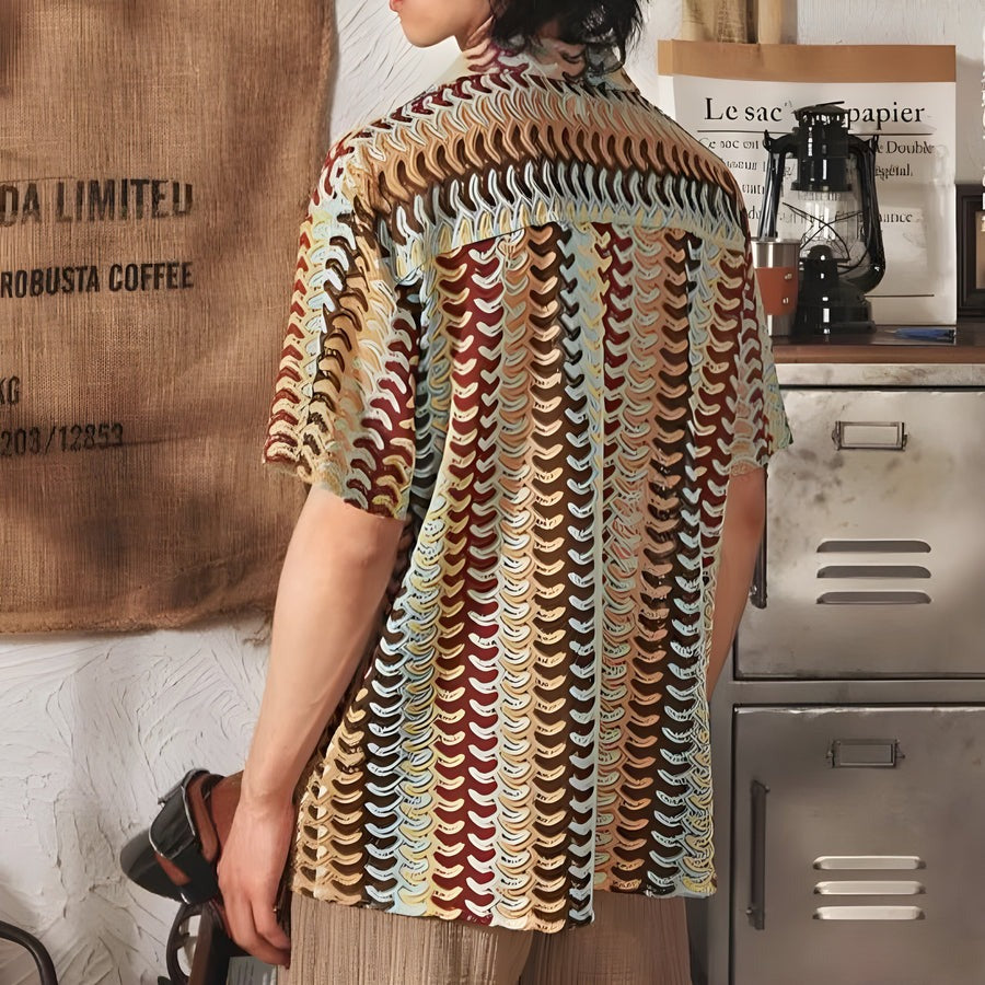 Chemise en tricot jacquard