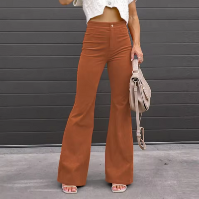 Pantalon Flare | Taille Haute | Allure Rétro