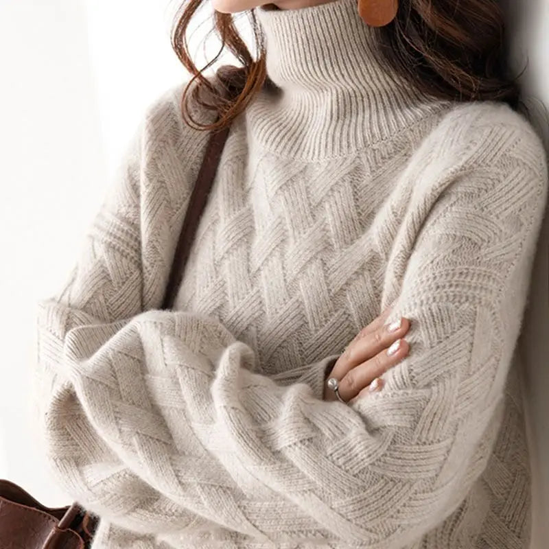 Emi™ | COL ROLÉ OVERSIZE EN CACHEMIRE