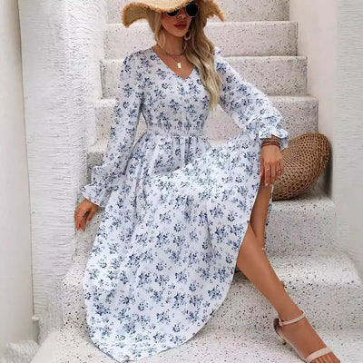 Josette™ | Robe Longue Bohème à Imprimé Élégant