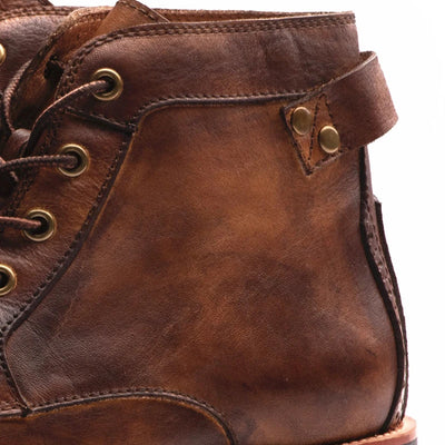 Fabien | Bottes Rétro à Bout Rond pour Homme
