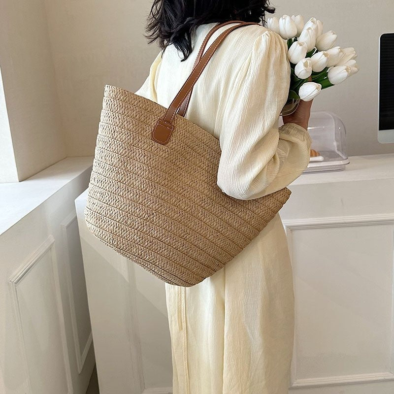 Annabelle sac de plage en paille