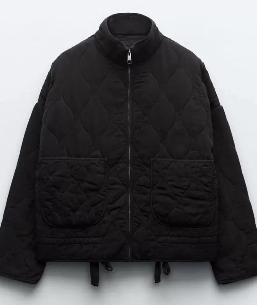 Zara™ | Veste en Coton Matelassée Vintage