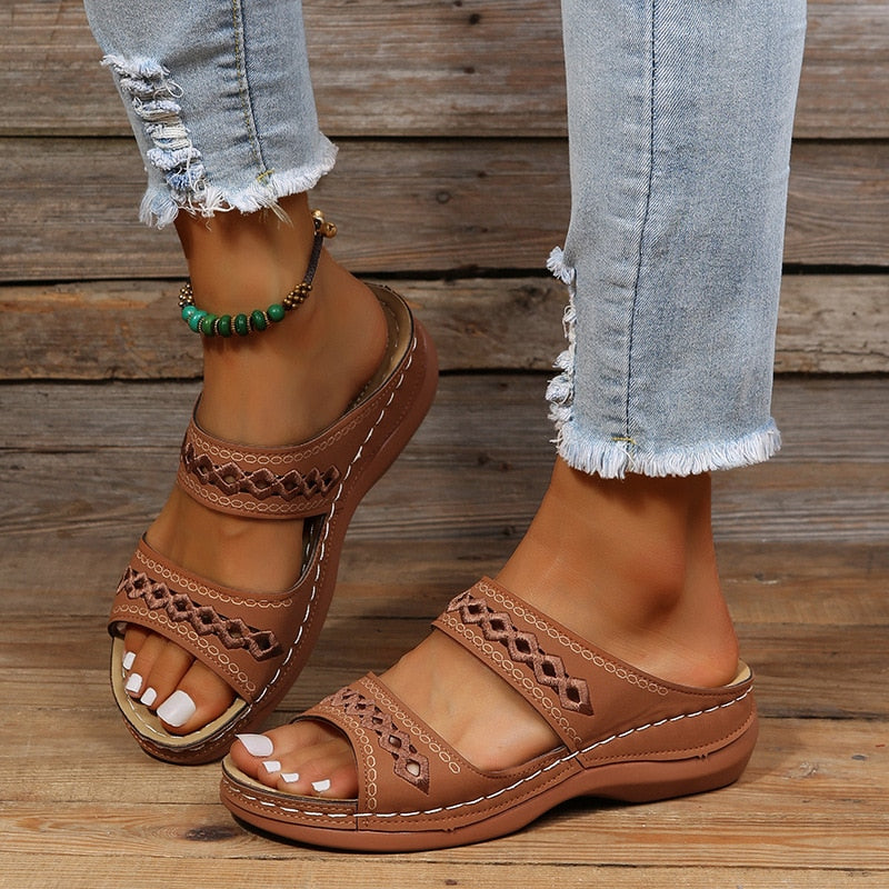 Oliva | Sandales A Enfiler Pour Femme | Confort