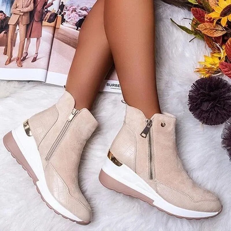 Amélie | Bottes Fermeture À Glissière Pour Femme | Confort