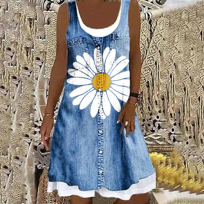 Viola - Robe en Denim Douce et Élégante