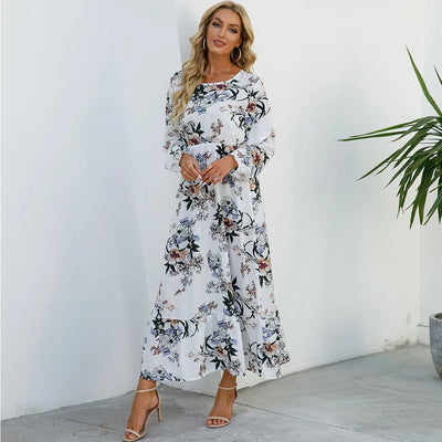 Lillith™ | Robe Bohème Longue à Imprimé Fleuri