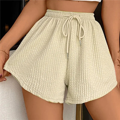 Noor - Short avec cordon de serrage et jambes larges