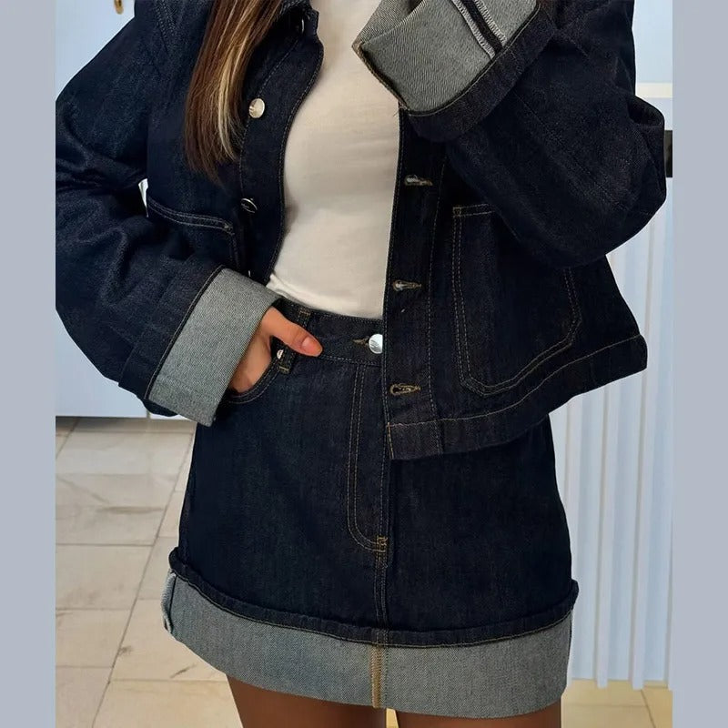 Ensemble en denim - Veste & Jupe